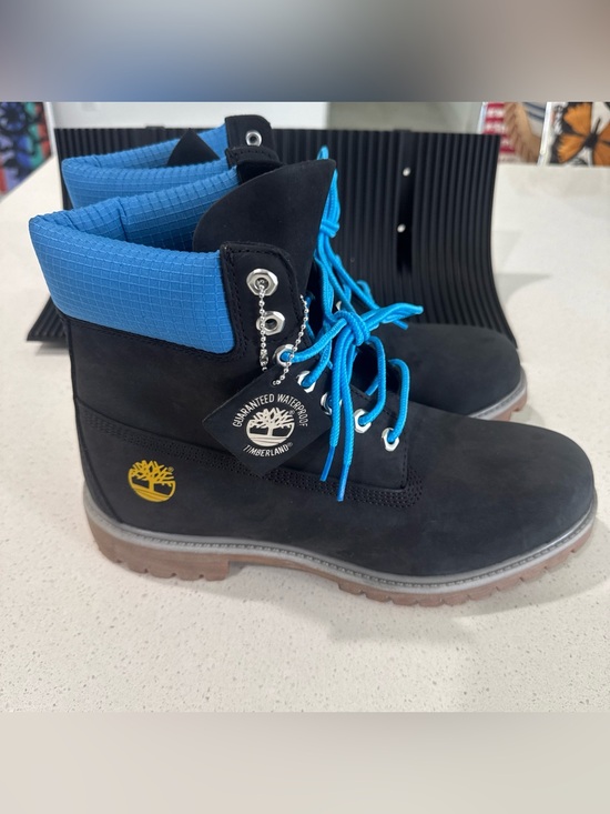 Timberland Men’s 6 Inch Premium Waterproof Boots Black Blue Size 10 main image 5